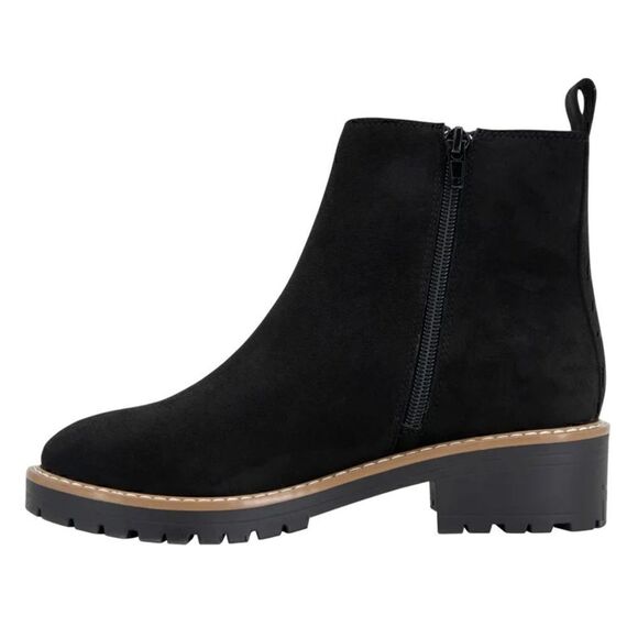 KENSIE Women Kayla Suede Boot In Black - Picture 3 of 5